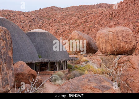 Mowani Mountain Camp in Twyfelfontein in Namibia, Afrika Stockfoto