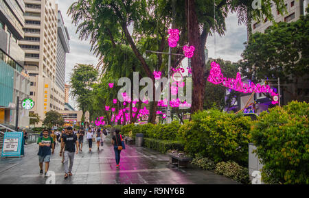 Weihnachtsfeier an der Orchard Road, Singapur Stockfoto