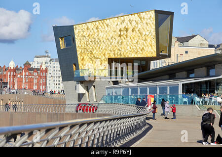 Blackpool Lancashire, direkt am Meer, Promenade Badeort an der irischen Küste von England, Hochzeitskapelle einzigartige Zeremonie Veranstaltungsort Stockfoto