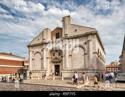 Tempio Malatestiano (Malatesta Tempel), 13.-15. Jahrhunderts, in Rimini, Emilia-Romagna, Italien Stockfoto