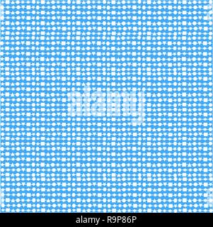 Blau weiße Linien geometrische Muster symmetrischer Hintergrund Stock Vektor