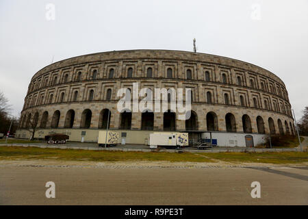 Das Dokumentationszentrum am Reichsparteitagsgelände in Nürnberg, Bayern, Deutschland. Stockfoto