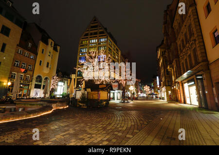 Blick auf die Altstadt von Nürnberg. Bayern, Deutschland. Stockfoto