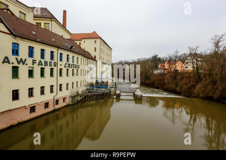 Faber-Castell Schreibwaren Unternehmen in Nürnberg. Bayern, Deutschland. Stockfoto