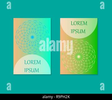 Minimale umfasst Design. Blume des Lebens. Die heilige Geometrie. Mandala Symbol. Vector Illustration. Stock Vektor