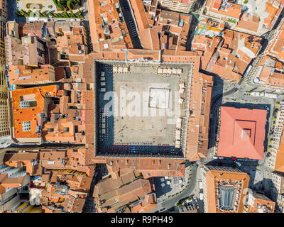 Hauptplatz in Spanisch Plaza Mayor von drohne genannt, Salamanca, Spanien Stockfoto