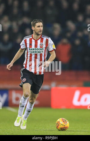 26. Dezember 2018, Bramall Lane, Sheffield, England; Sky Bet Meisterschaft, Sheffield United vs Derby; Chris Basham (06) von Sheffield United Credit: Mark Cosgrove/News Bilder der Englischen Football League Bilder unterliegen DataCo Lizenz Stockfoto