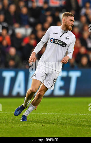 26. Dezember 2018, Liberty Stadium, Swansea, Wales; Sky Bet Meisterschaft, Swansea vs Aston Villa; Oli McBurnie von Swansea City Credit: Craig Thomas/News Bilder der Englischen Football League Bilder unterliegen DataCo Lizenz Stockfoto