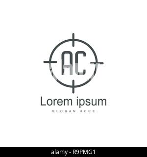 Initial AC Logo Vorlage Vektor Design Stock Vektor