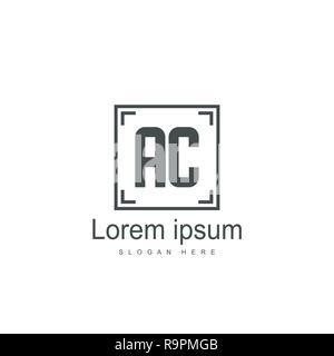 Initial AC Logo Vorlage Vektor Design Stock Vektor