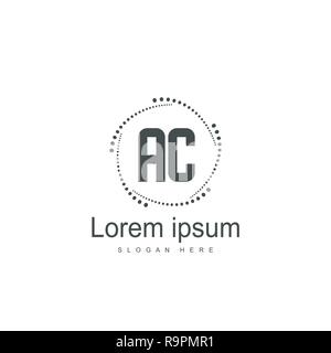 Initial AC Logo Vorlage Vektor Design Stock Vektor