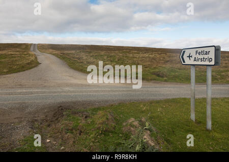 Landschaft auf Fetlar, Shetland Inseln, Großbritannien Stockfoto