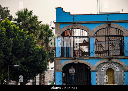 Eine Mariachi Band auf der Plaza Garibaldi in Mexiko City, Mexiko durchführen Stockfoto