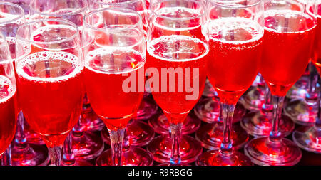 Wein Cocktail am Gala Dinner Bankett Veranstaltung willkommen Stockfoto