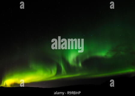 Aurora borealis, Reykjavik Stockfoto