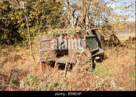 Alte Karre in einem Feld Stockfoto