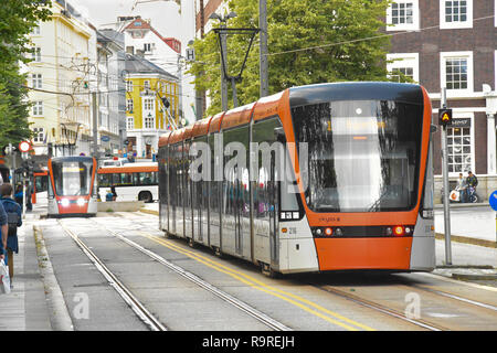 Bergen Light Rail, Norwegen Stockfoto