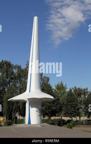 Denkmal für Otto Lilienthal in Anklam im Norden Deutschlands Stockfoto