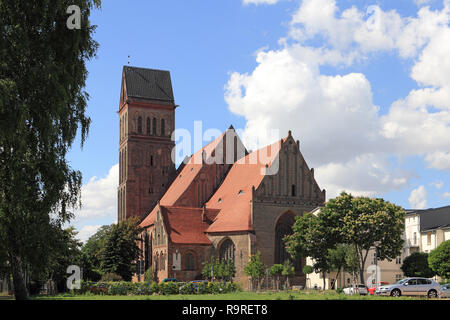 Die St. Mary's Church in Anklam im Norden Deutschlands Stockfoto