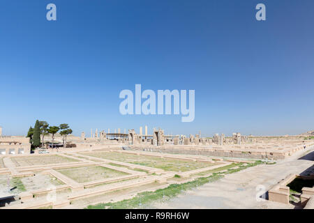 Blick auf die Treasury, Persepolis, Iran Stockfoto