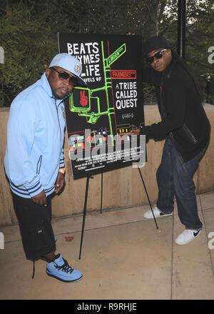 Phife Hund und Jarobi White auf der Los Angeles Film Festival Premiere von "Beats, Rhymes & Life: Die Reisen von einem Stamm namens Quest'Ford Amphitheater, Los Angeles, CA, USA Juni 25, 2011 MPIRD/MediaPunch Stockfoto