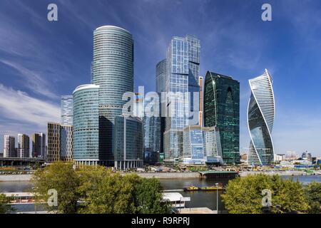 Moskau, Moskau, Russland. 26 Aug, 2018. Moskau International Moscow City Business center Credit: Alexey Bychkov/ZUMA Draht/Alamy leben Nachrichten Stockfoto