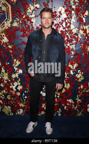Las Vegas, NV, USA. Dezember 2018. 28. Dezember 2018 - Las Vegas, NV - Justin Hartley. Hong Kong's MOTT 32 Eröffnung im Palazzo im Venetian Resort. Foto: MJT/Admedia Stockfoto