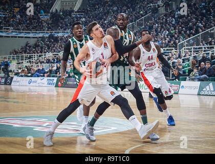 Athen, Griechenland. 28 Dez, 2018. Nando de Colo von CSKA Moskau während der Euroleague basketball Match zwischen Panathinaikos BC und CSKA Moskau im Olympic indoor Hall. Credit: Ioannis Alexopoulos/SOPA Images/ZUMA Draht/Alamy leben Nachrichten Stockfoto