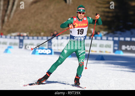 Toblach, Südtirol, Italien. 29 Dez, 2018. FIS Langlauf Weltcup, Mens Sprint; Federico Pellegrino (ITA) in Aktion: Aktion plus Sport/Alamy leben Nachrichten Stockfoto