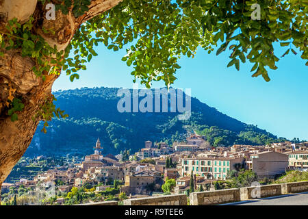 Blick auf Valldemossa Mallorca Spanien Stockfoto