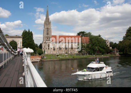 All Saints Church auf der Themse Marlow, Buckinghamshire, England Stockfoto