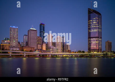 Skyline von Brisbane, der Hauptstadt von Queensland, Australien Stockfoto