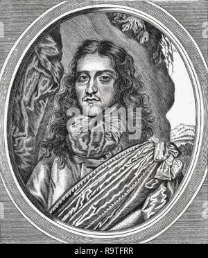 Prince Rupert der Rhein (1619-1682), böhmische Soldat und Erfinder. Stockfoto