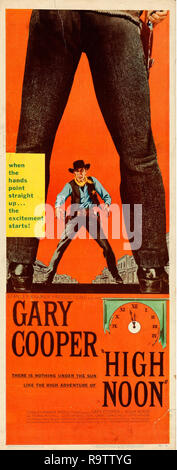 High Noon (United Artists, 1952) Poster Gary Cooper Datei Referenz # 33635 899 THA Stockfoto