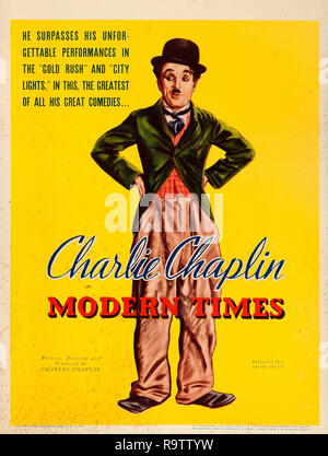 Moderne Zeiten (United Artists, 1936). Plakat Charles Chaplin Datei Referenz # 33635 907 THA Stockfoto