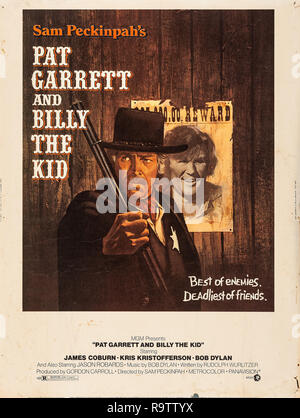 Pat Garrett und Billy the Kid (MGM, 1973) Plakat James Coburn, Kris Kristofferson Datei Referenz # 33635 908 THA Stockfoto