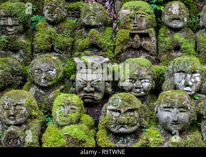 Rakan Statuen Otagi Nenbutsu-ji in Kyoto Stockfoto