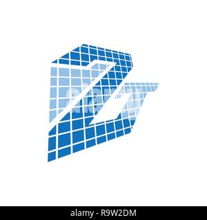 Monogramm Designelemente, anmutige Vorlage. Kalligrafische elegante Logo Design. Z logo Line Art Monogramm. Buchstabe Z auf einem dunklen Hintergrund. Buchstabe Z vecto Stock Vektor