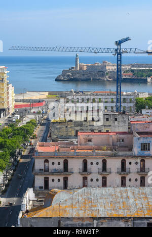 Morro Festung am Eingang des Hafens von Havanna, Havanna, Kuba. Stockfoto