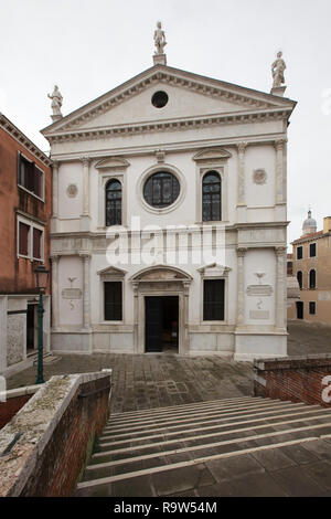 Kirche des Heiligen Sebastian (Chiesa di San Sebastiano) durch die italienische Renaissance Architekten Antonio Abbondi entworfen und zwischen 1506 und 1548 in Venedig, Italien, gebaut. Stockfoto