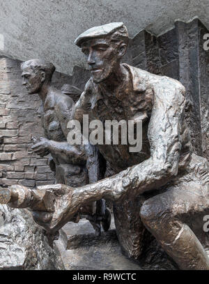 Von der Warschauer Aufstand Monument (Pomnik Powstania Warszawskiego), die Neustadt (Nowe Miasto), Warschau, Polen Detail Stockfoto