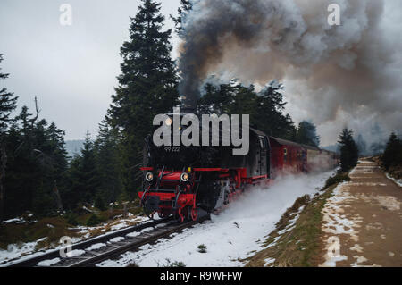 Rasender Roland Dampfzug in Harz, Niedersachsen, Deutschland Stockfoto