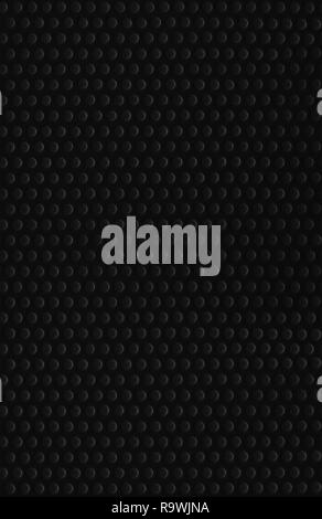 Schwarz abstract dot Textur muster Hintergrund, große Detaillierte vertikal strukturierte Makro Nahaufnahme, natürliche leer leere Raum, mehrere Punkte Stockfoto