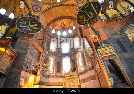 Aya Sofia oder die Hagia Sofia in Istanbul, Türkei Stockfoto