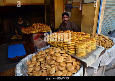 Traditionelle kaschmirischen kulcha in Muzaffarabad, Pakistan. Stockfoto