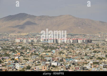Ein Blick auf die Stadt Kabul, Afghanistan. Stockfoto