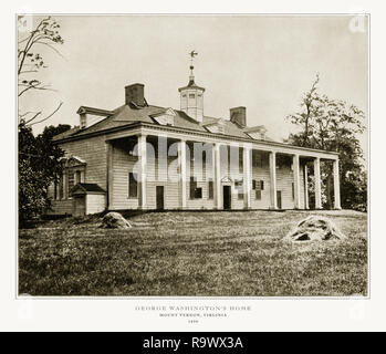 Mt. Vernon, Virginia, United States, antiken amerikanischen Foto, 1893 Stockfoto