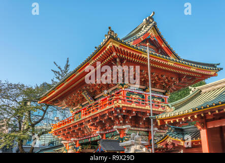 Der alte Kanda-Myojin-Schrein, ein Shinto-Schrein in Chiyoda, Tokio, Japan Stockfoto