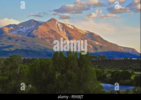 Mt. Sopris Colorado Stockfoto