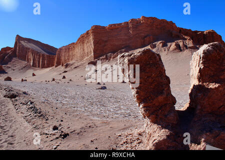 Moon Valley im Sommer Tageslicht, Atacama, Chile, Lateinamerika Stockfoto